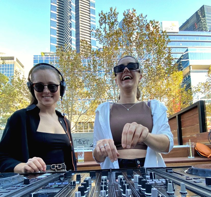 Mira Mira Collective playing an outdoor city event